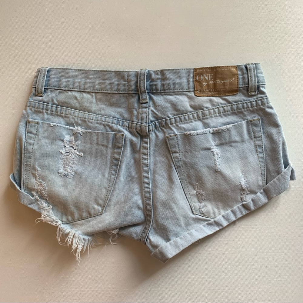 One Teaspoon Bandits Denim Shorts Sz 25 - Picture 7 of 15